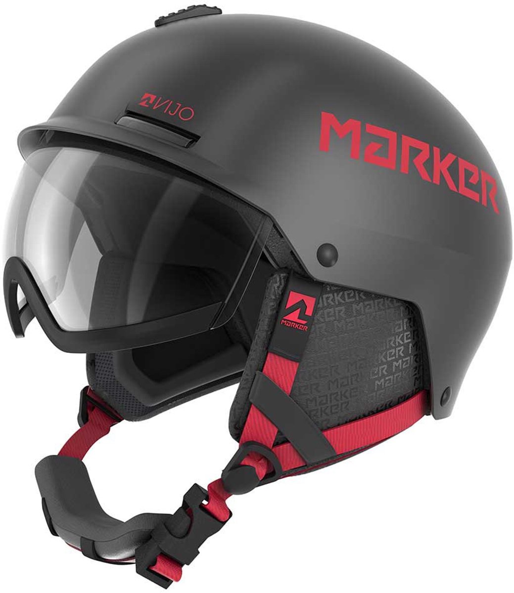 Marker Vijo+ Helm Met Vizier Zwart 47-51 cm