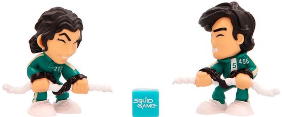 Squid Game Hundespielzeug – Offizielles Merch, Plüsch & Seil, Mit Quietscher, 2-teilig