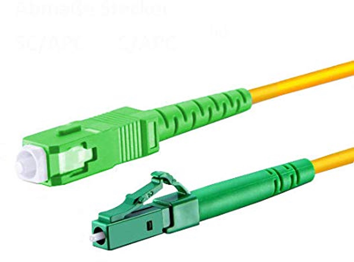 Glasvezelkabel 5m Simplex SC/APC naar LC/APC 8° - Hoge Kwaliteit Netwerkverbinding