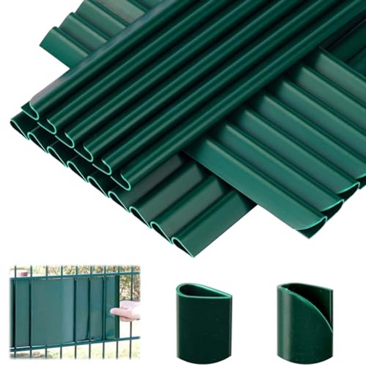 Bevestigingsclips voor Zichtwerende Strips - Set van 70 - PVC Tuinpoorten en Balkons