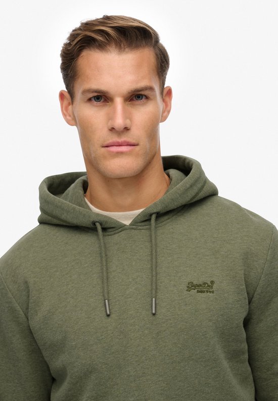 Superdry Hoodie Essential Faded Sage Groen - Maat L - Heren - Hoodies