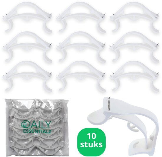 Pinces à guirlandes Daily Essentialz pour Guirlandes et drapeaux suspendues - Pince à guirlande - Crochets à guirlande - Décorations d'anniversaire - 10 pièces