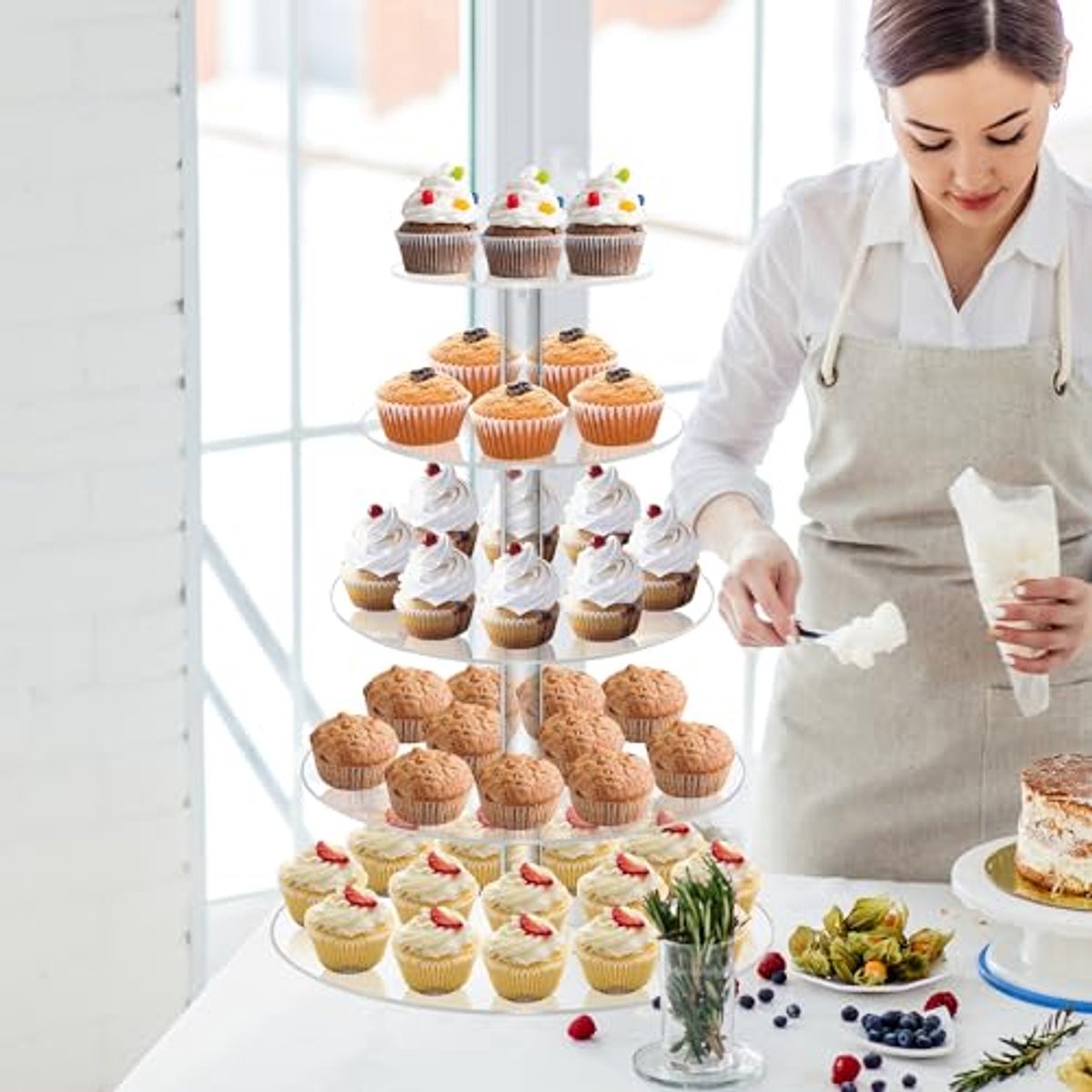 5 Laags Taartstandaard voor Cupcakes en Desserts
