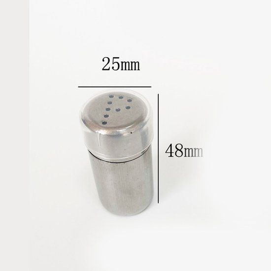 Eva kaasstrooier glas en roestvrij staal 370 ml