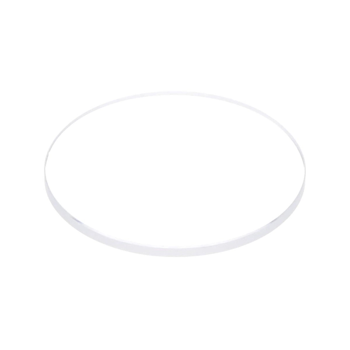 Transparant horloge glazen lens 30 mm diameter plat mineraalglas