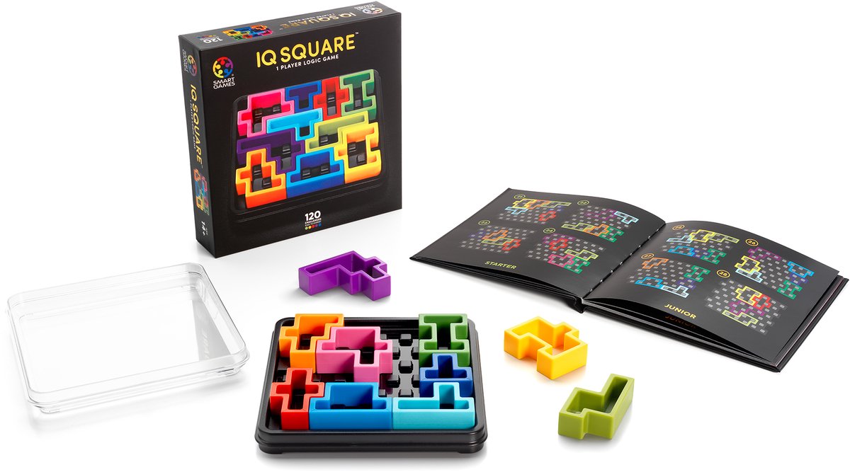 SmartGames IQ Deluxe Square: 120 puzzels in luxe cadeauverpakking thumbnail 4