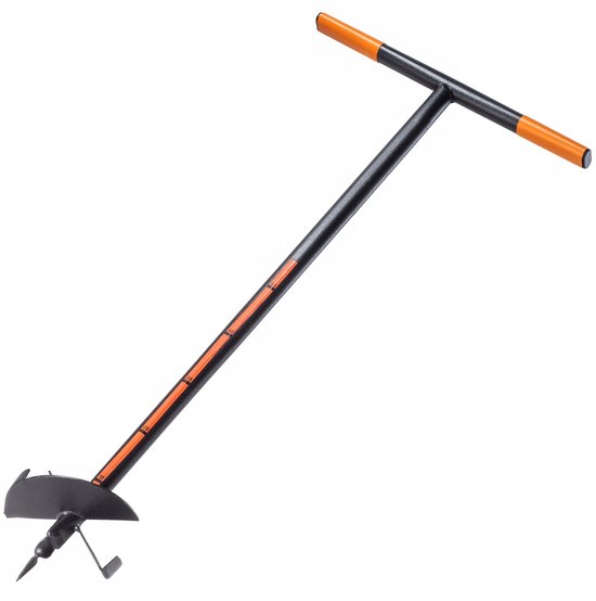 KADAX Handboor, grondboor van metaal, grondboor met dwarsgreep, spiraalboor voor tuin, paalboor, plantenboor, bloembollenboor, paalboor (200 mm) van Merkloos	 — afbeelding 2