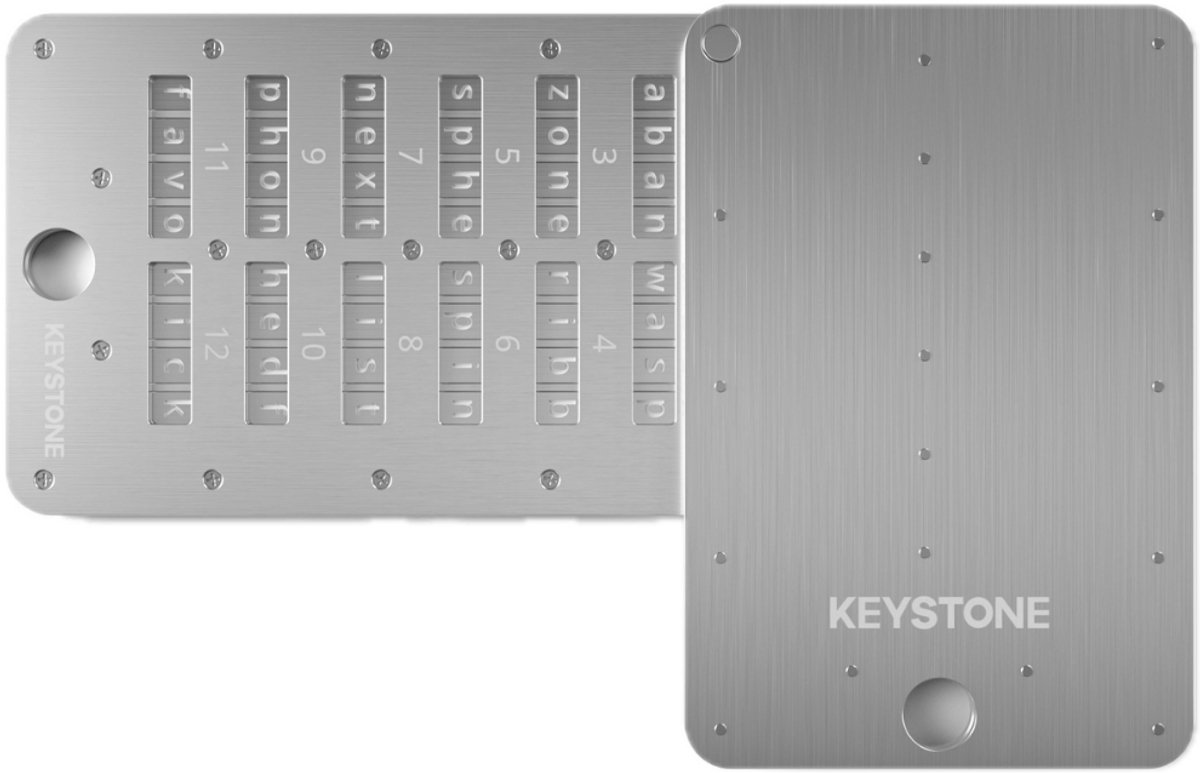 Keystone Tablet Plus - Seed Phrase Back-up