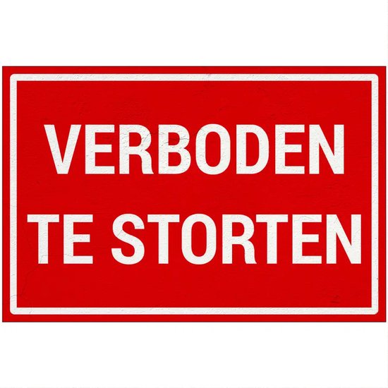 Panneau Interdit de jeter des déchets - Sign Again - 30 x 20 cm