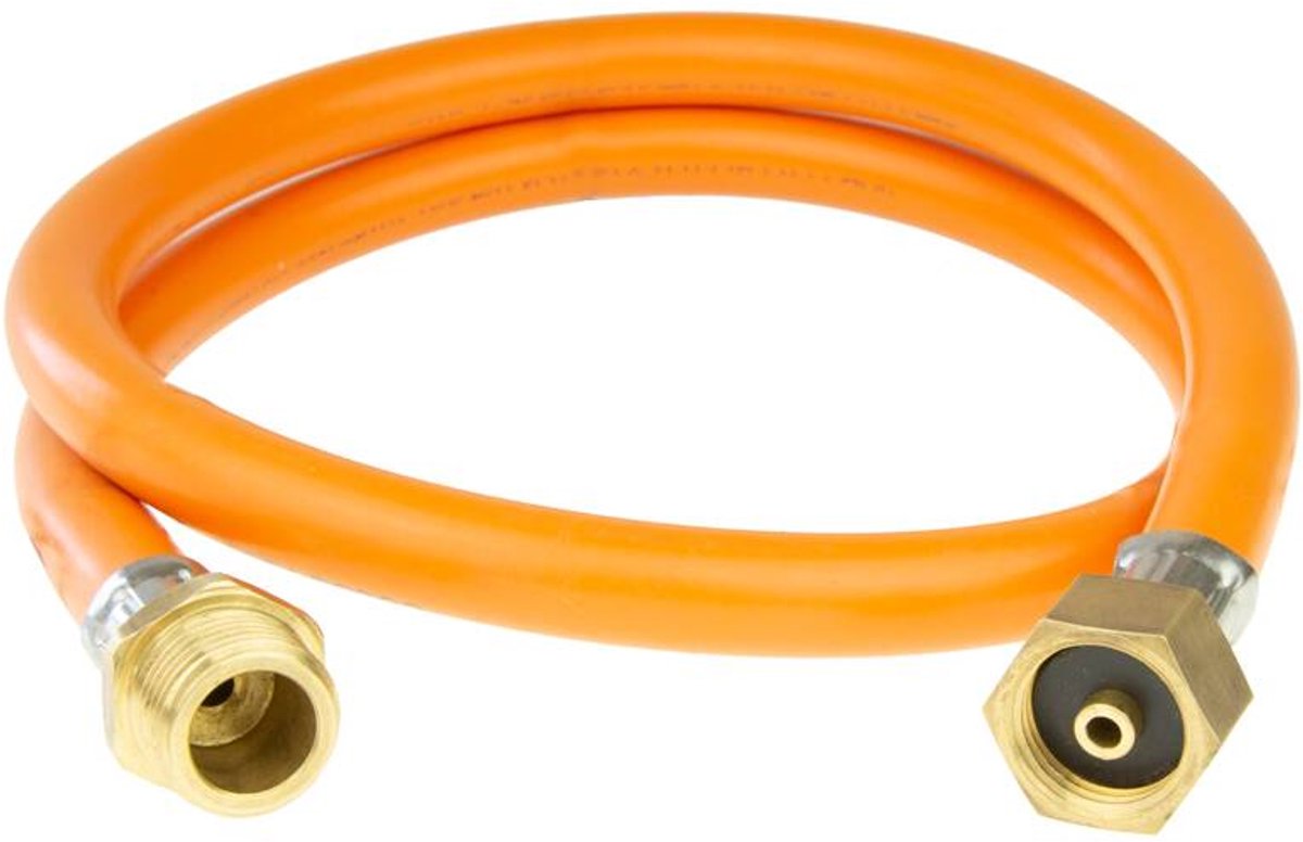 Gasslang pvc half duims rechts binnen x rechts buiten - 1 meter