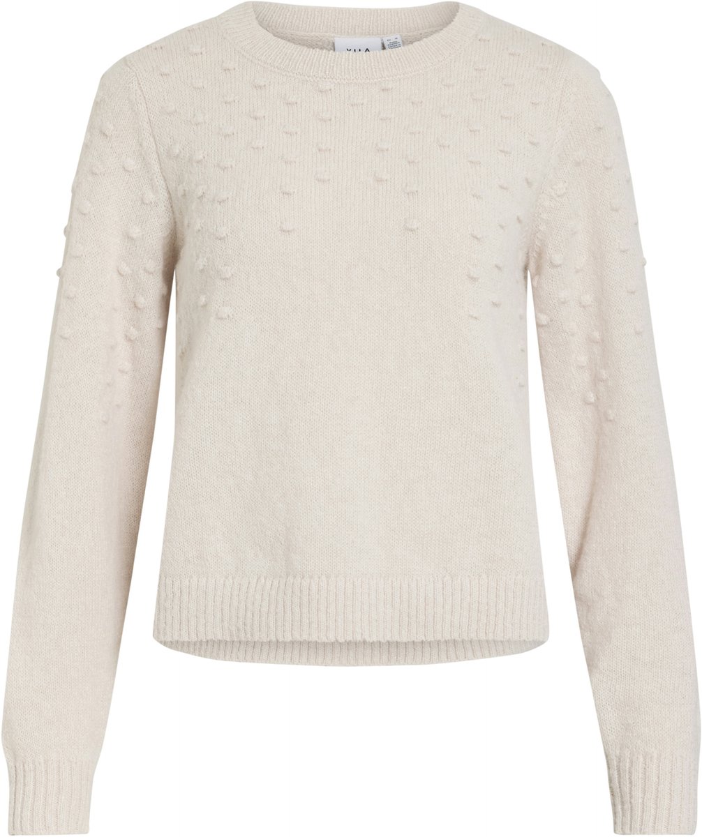 VILA - VITULI O-NECK L/S DOT KNIT TOP-NOOS - Dames - Gebreide truien