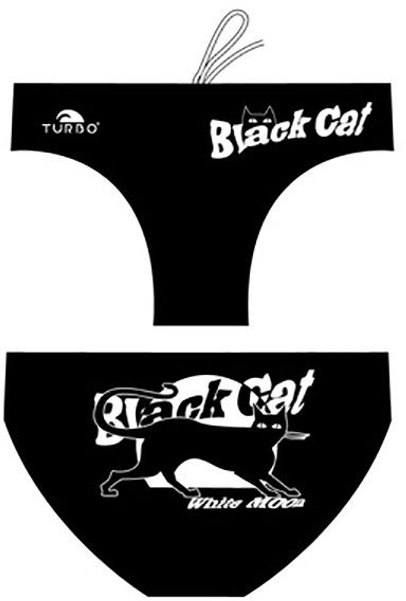 Turbo Black Cat 2012 Zwemslip Zwart 5-6 Years Jongen