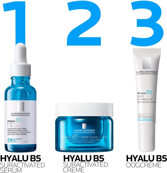 La Roche-Posay Hyalu B5 Suractivated Crème SPF 30 - Geschikt voor een gevoelige huid - Met hyaluronzuur en vitamine B5 - 50ml
