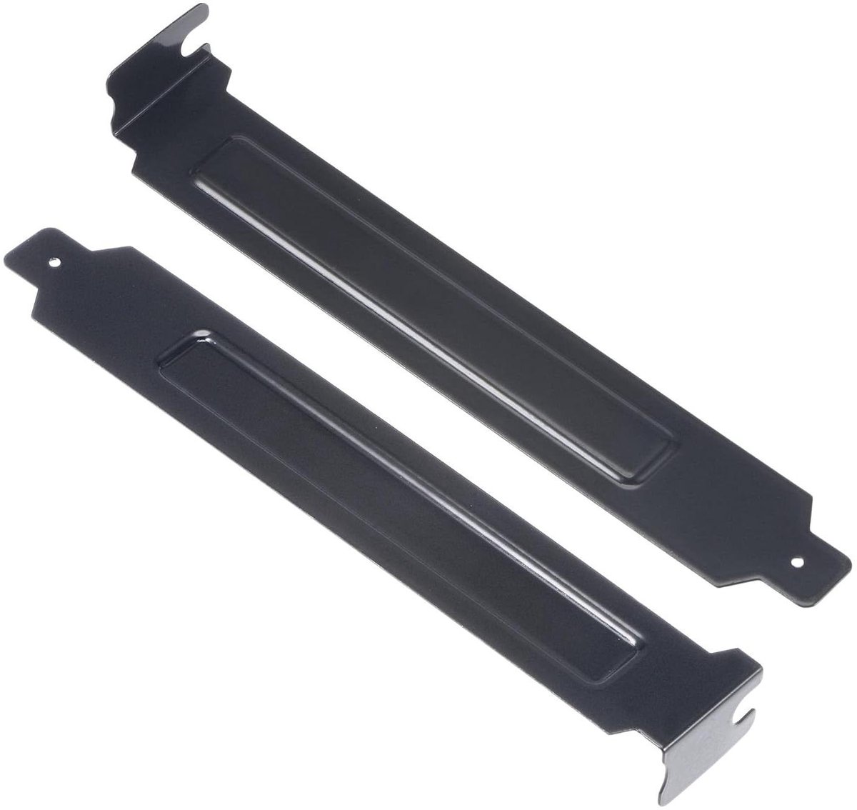 Image of 5 stuks PCI sleufafdekkingen met schroeven voor pc-behuizing - zwart - Stofdichte afdekplaatjes met bevestigingsmateriaal