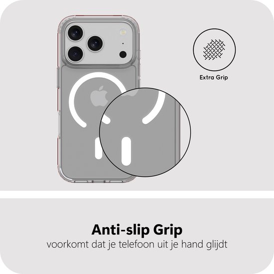 Coque Cazy pour iPhone 17 Pro - Compatible MagSafe - Coque arrière de qualité militaire - Transparente