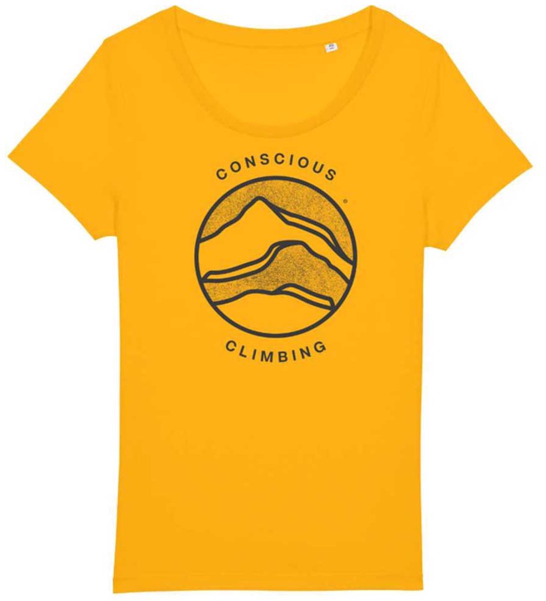 Sierra Climbing Conscious T-shirt Met Korte Mouwen Geel S Vrouw