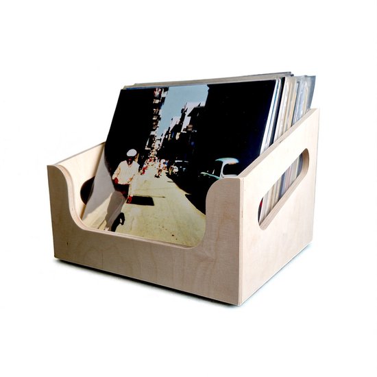 Lp Box Hout LP bak | vinyl platen bak | opbergbox | vinyl kist | hout | berken ...