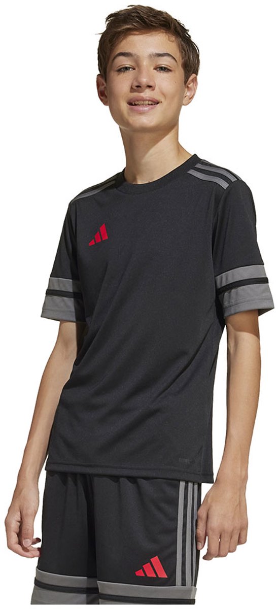 Adidas Squadra 25 T-shirt Met Korte Mouwen Zwart 5-6 Years Jongens,Meisjes