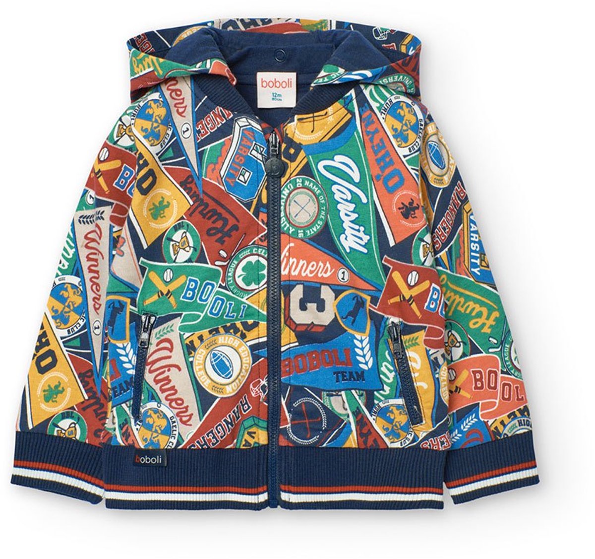 Boboli Fleece Printed Jas Veelkleurig 4 Years Jongens Meisjes