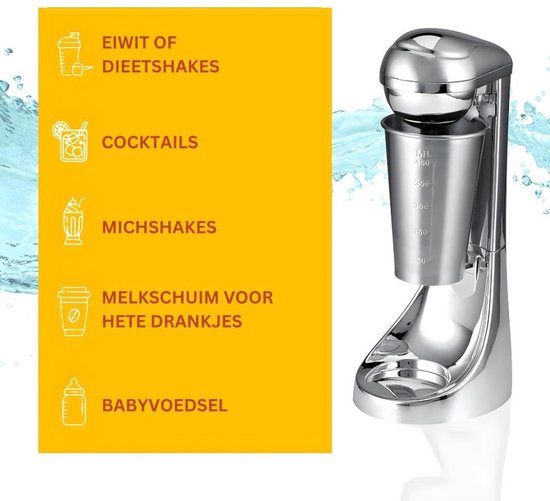 MKSS® Milkshake Machine - Milkshake Maker 8 in 1 - Milkshake Beker 650ML - 230V - Mixed Super Goed - Makkelijk voor Thuis - 65W van MKSS — afbeelding 3