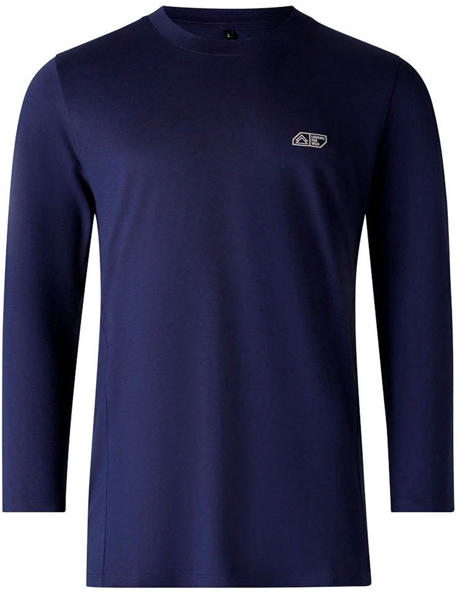 Looking For Wild Graphite T-shirt Met Lange Mouwen Blauw M Man