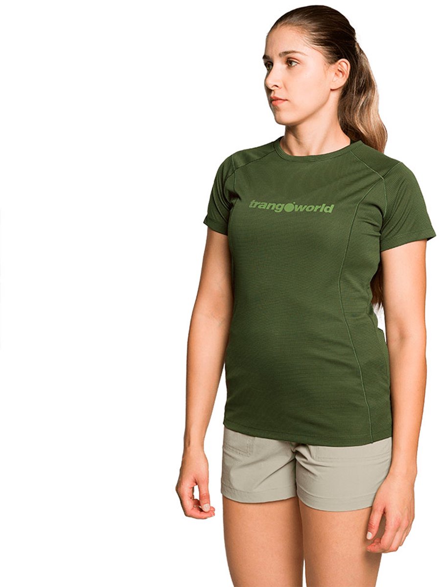 Trangoworld Demba T-shirt Met Korte Mouwen Groen XL Vrouw
