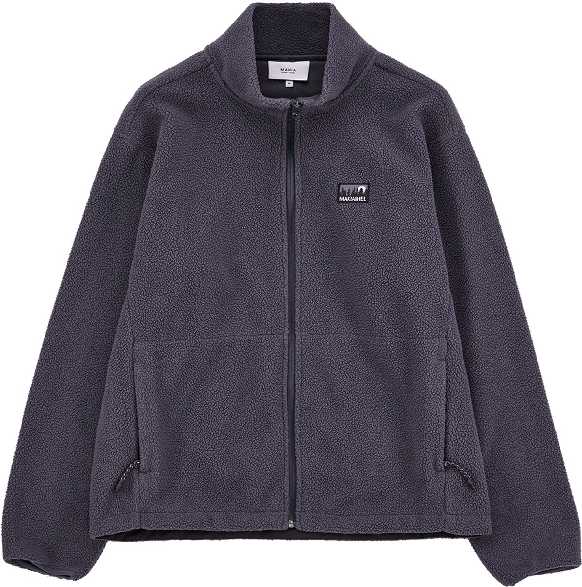 Makia Shoreline Fleece Met Volledige Rits Blauw,Grijs L Man