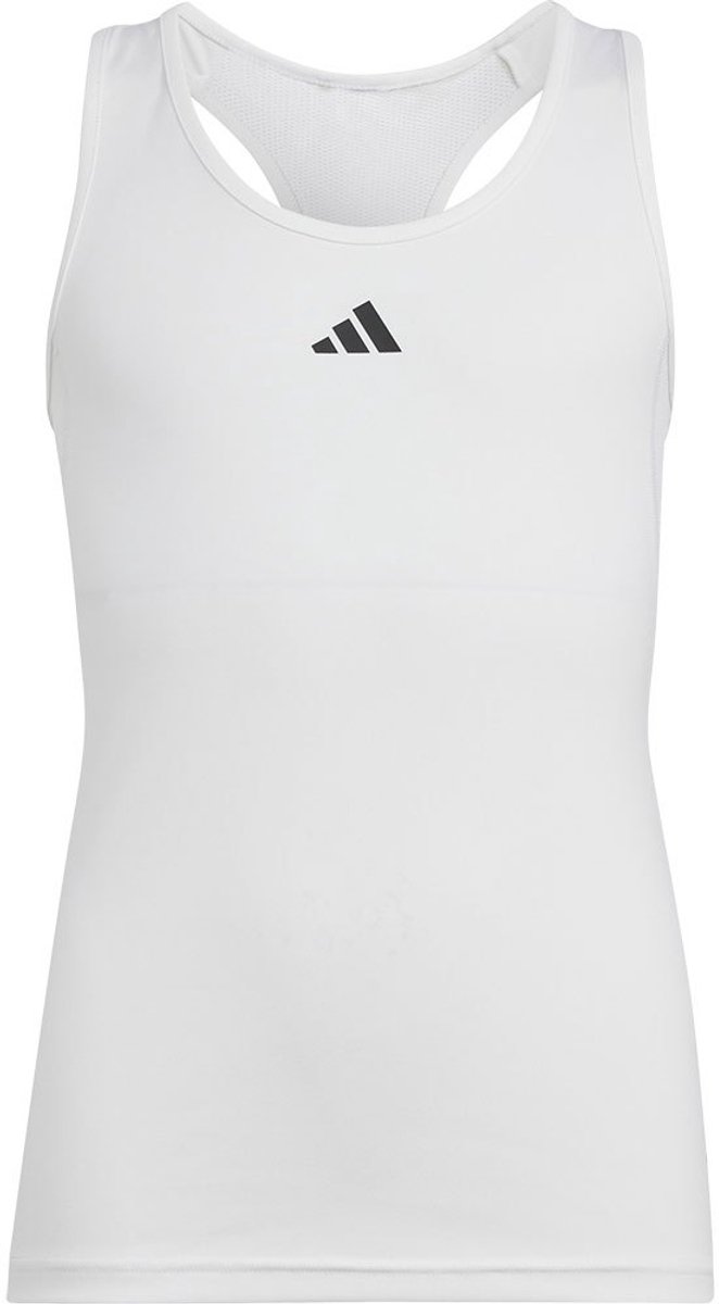 Adidas Techfit Mouwloos T-shirt 7-8 Years Meisjes Zwart