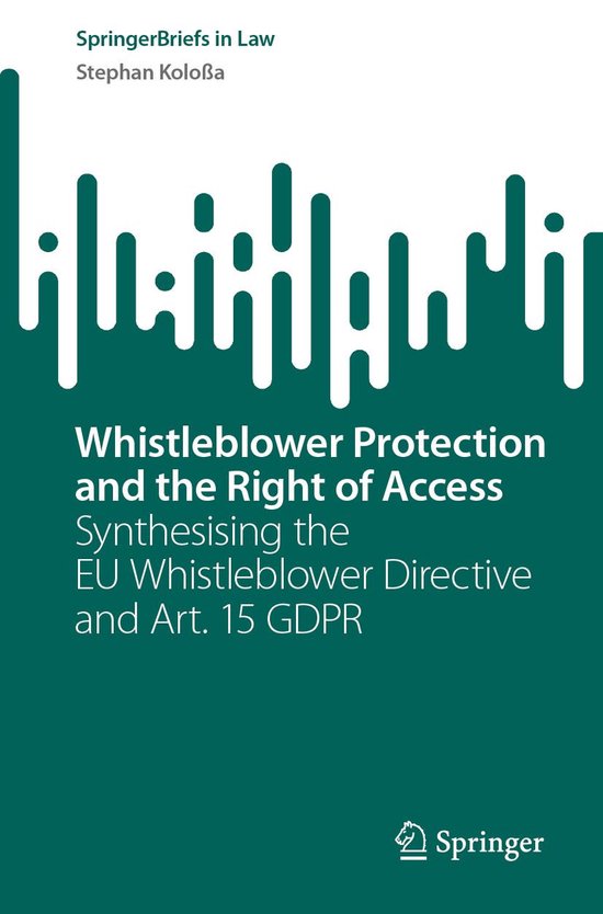 Law and Criminology (R0) - Whistleblower Protection and the  ... - cover