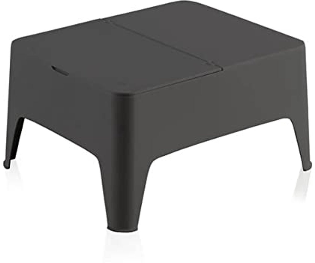 Moderne Tuin Bijzettafel met Lade - Antraciet