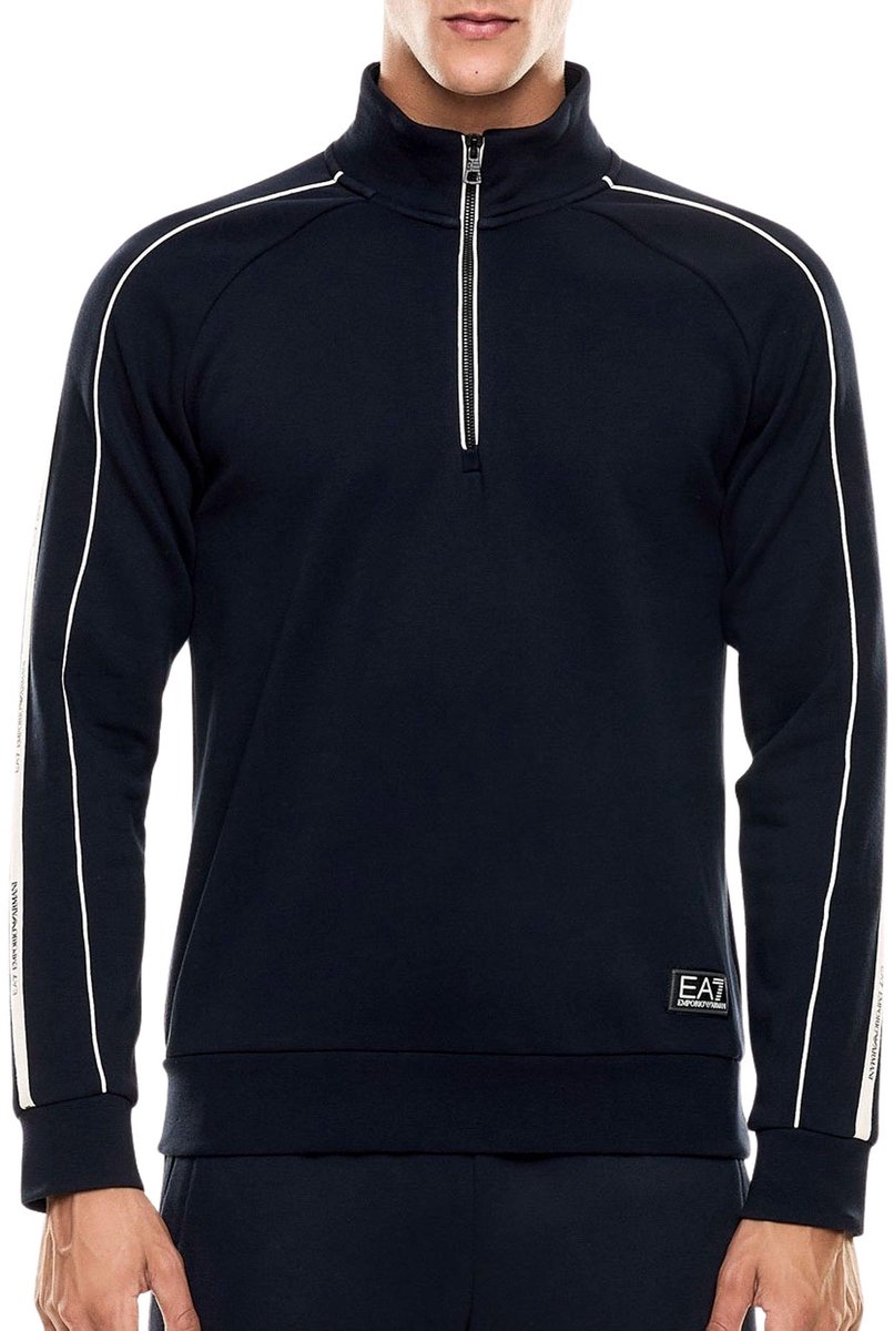EA7 Logo Series Half-Zip Sweater Heren - Maat M