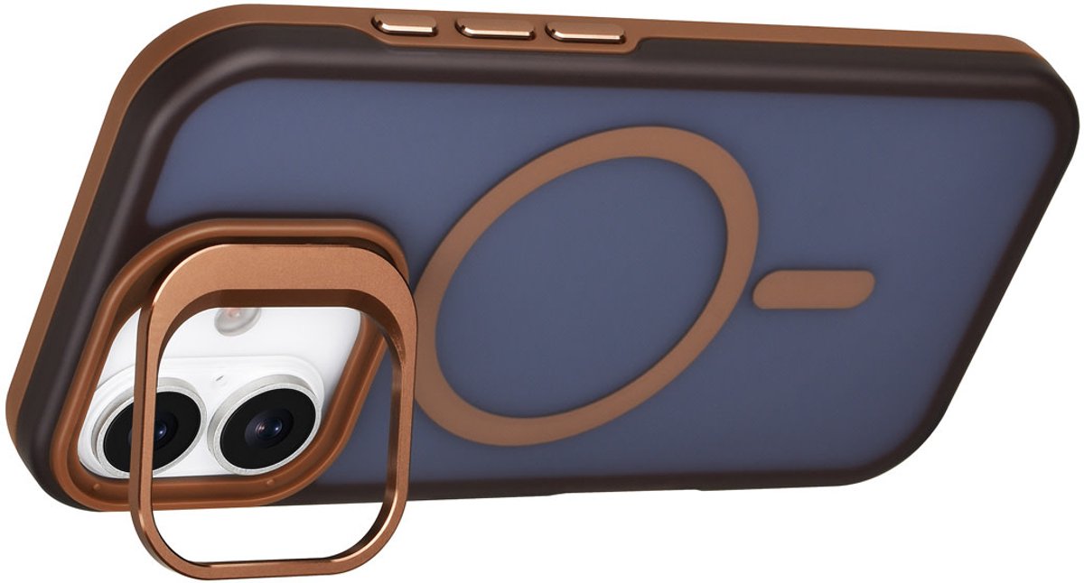 TUNIQ Back cover voor iPhone 17 - MagSafe - Met Camerastand - Goud
