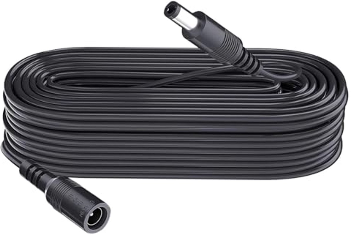 5 Meter DC Extension Cable 5.5mm x 2.1mm voor Beveiligingscamera's en LED-strips
