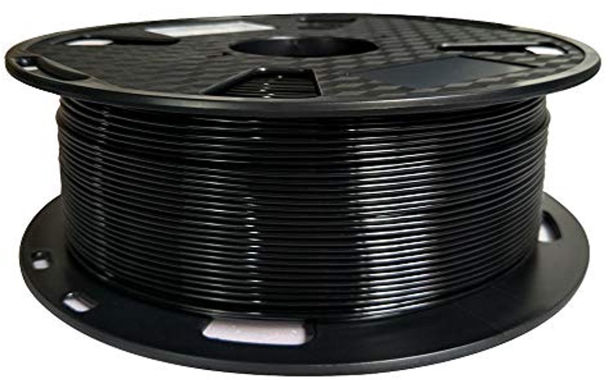 PETG Filament 1.75 mm 1KG - Perfect voor 3D Printer - Zwart - Hoogwaardige 3D Print Materiaal