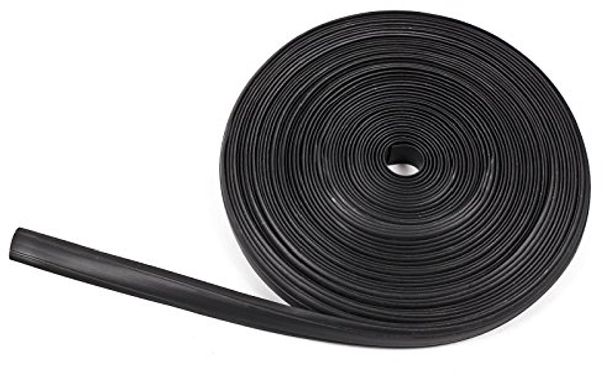Kederband 12 mm voor caravans en campers - Zwart - 10 meter