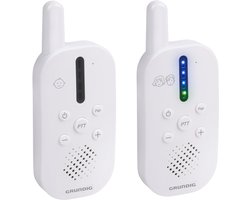 Grundig DECT Audio Babyfoon - Baby Monitor met 150M bereik - Ouder- en Babyunit - met LED Geluidsindicatie en Terugspreekfunctie - Babykamer Accessoires - Wit