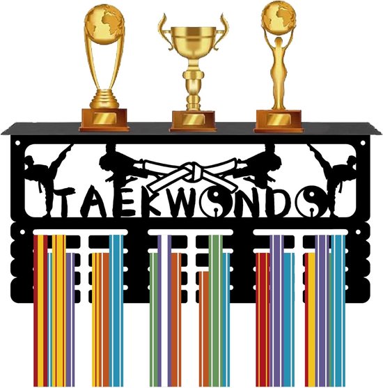 SUPerdant Taekwondo Medaillehouder - Trofee En Medaille Display Rek Met 4 Rijen