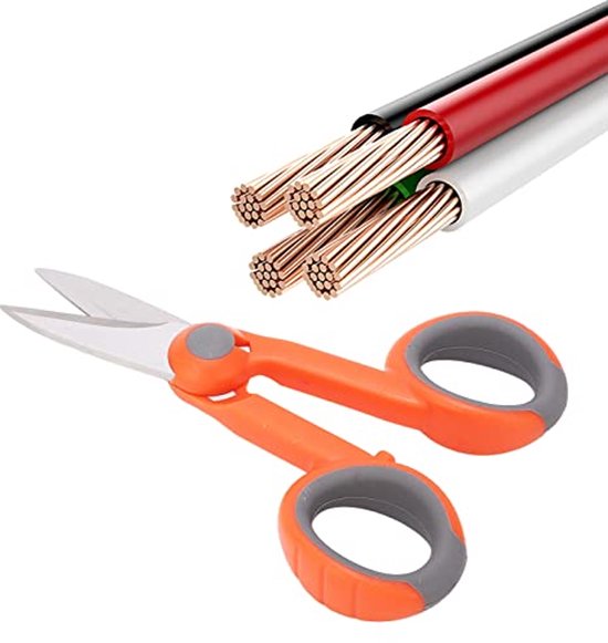 Over Engineered Scissors Fiberglass Kevlar Scissors, Wire Stripping Tool for Working Technicians ...
