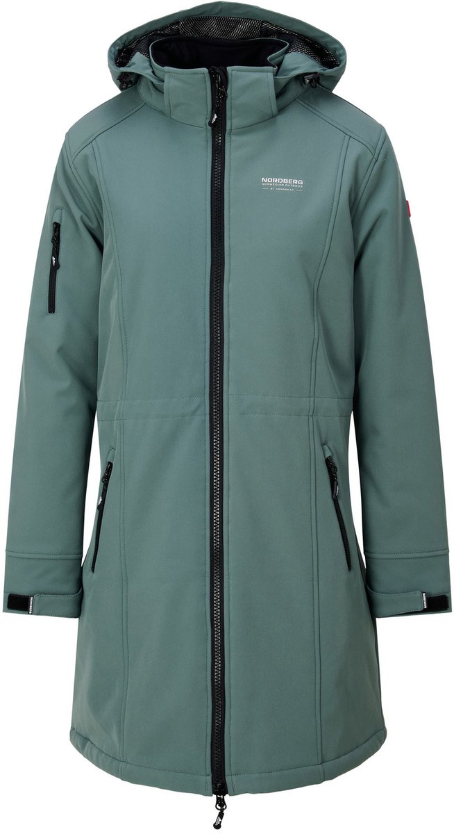 Nordberg GITTE Lange Winterjas Dames Lichtgroen