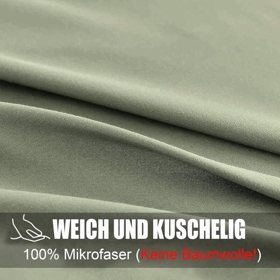 Foto: Zachte dekbedovertrek comfortabel en onderhoudsvriendelijk 1 stuk 155 x 220 cm polyester microvezel