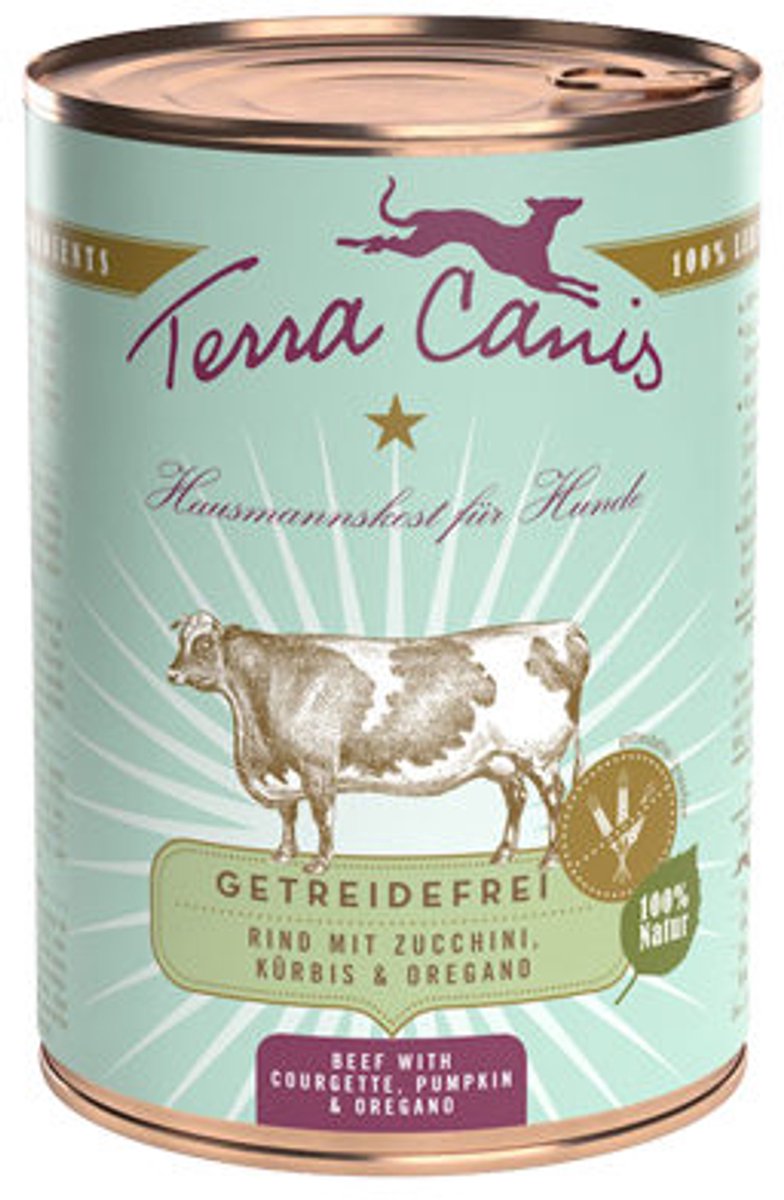 Terra Canis Terra Canis Grainfree - Rund met Courgette - 6 x 800 gram