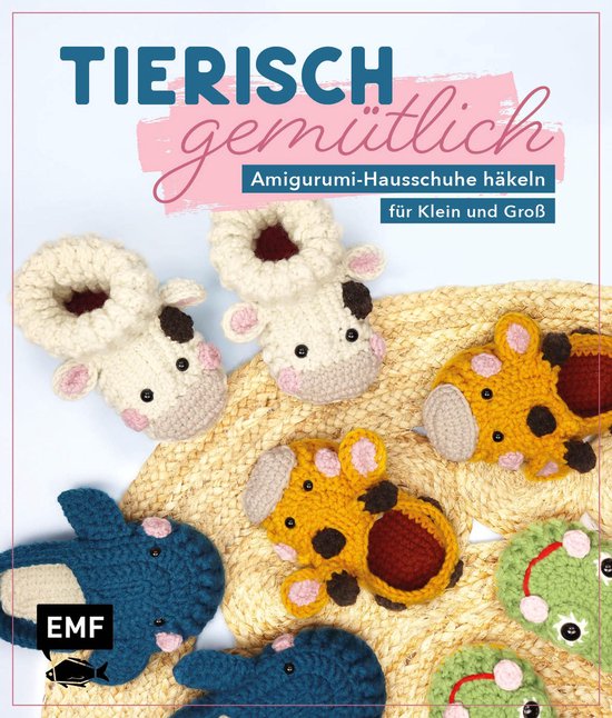 Tierisch gemütlich – Amigurumi-Hausschuhe häkeln für Kl ... - cover