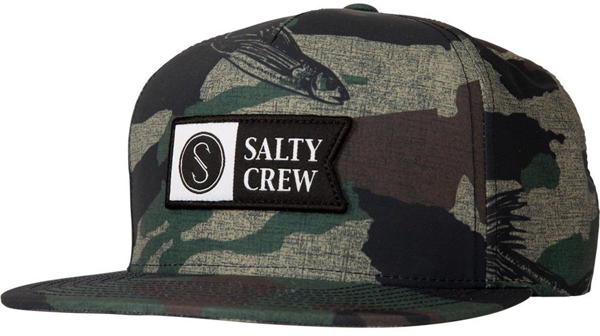 Salty Crew Alpha Tech 5 Panel Pet Groen Man,Vrouw