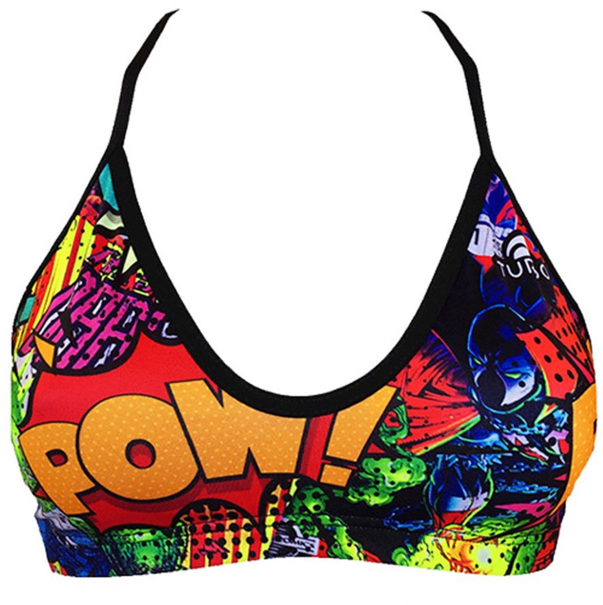 Turbo Top Mare Super Comic Bikinitop Veelkleurig 4XL Vrouw
