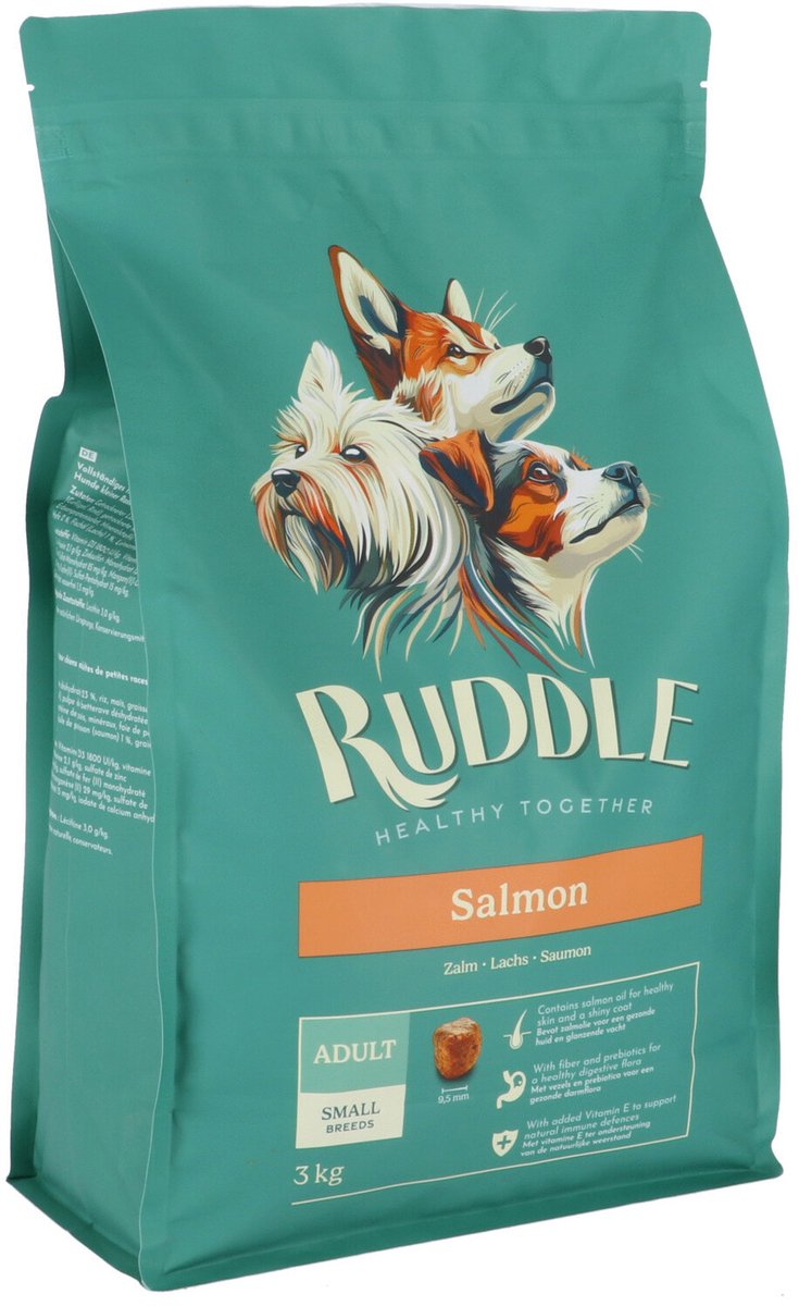 Ruddle Ruddle Adult Small Breed Zalm - Hondenvoer - 8 kg