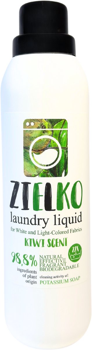 ZIELKO Wasmiddel Wit & Licht – Kiwi – 1000ml – Ecologisch
