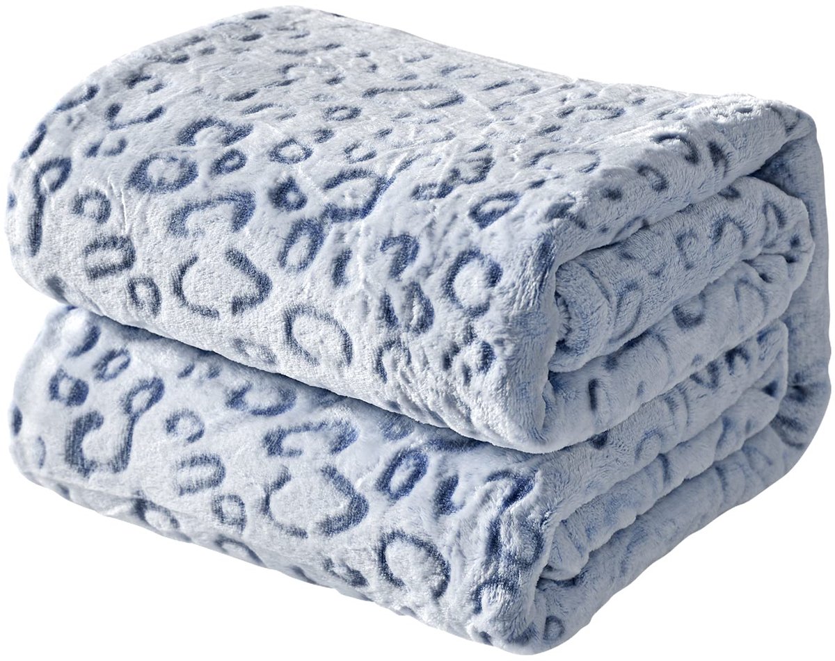 Azomor® Zachte en warme fleece deken met elegant leopard design voor comfort