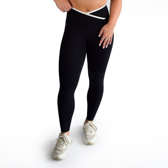 Sportlegging dames - Sportbroek dames - Sportkleding dames - High waist shaping fit - Squat-proof & seamless - Fitness & yoga legging - Impulse Fitwear Contour - Zwart - Maat S — afbeelding 5