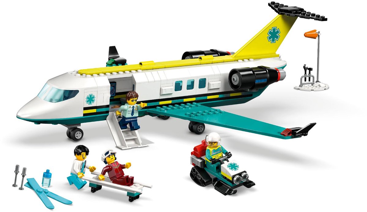 LEGO® City Ambulancevliegtuig, Speelgoedvliegtuig - 60465 — afbeelding 23