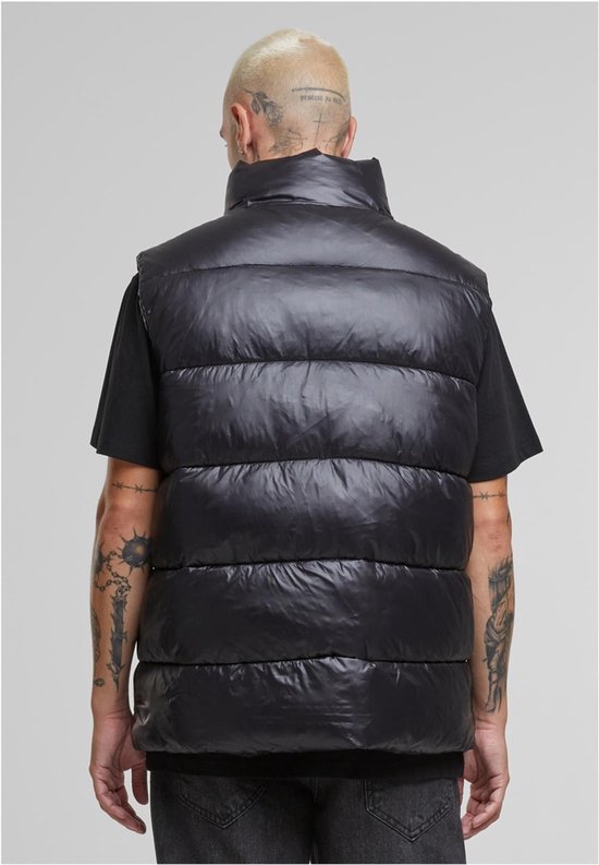 Urban Classics - Recycled Big Puffer Mouwloos jacket - L - Zwart